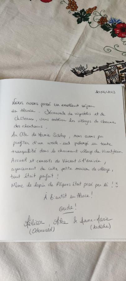 Gite Chez "Mamie Schlop" Кинцхайм Екстериор снимка